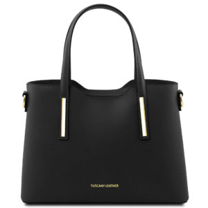 Olimpia Leather Tote - Black