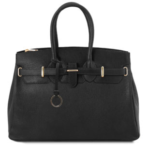 Leather Handbag - Black