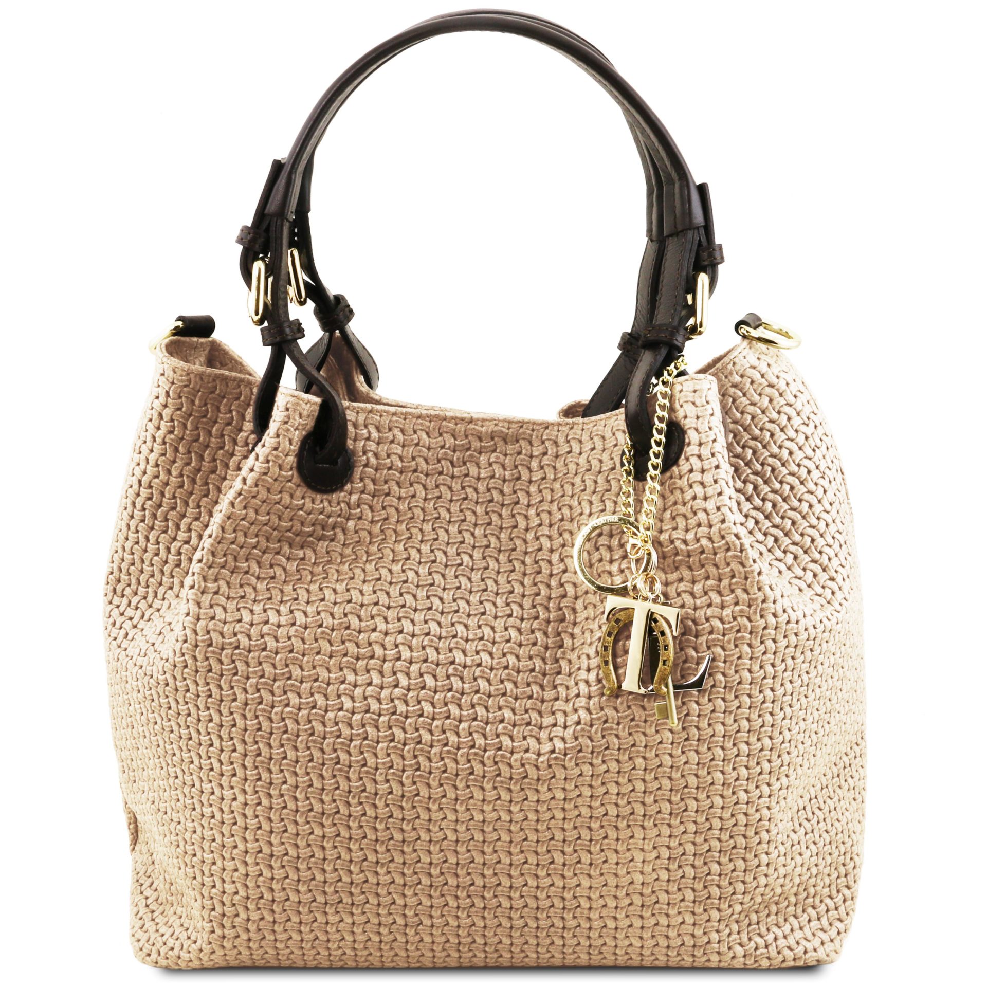 Woven Leather Handbag