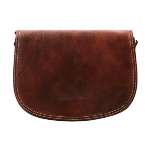 Tolfa Leather Crossbody Bag - Brown