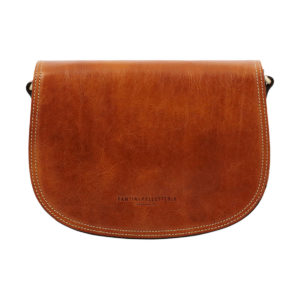 Tolfa Leather Crossbody Bag - Honey