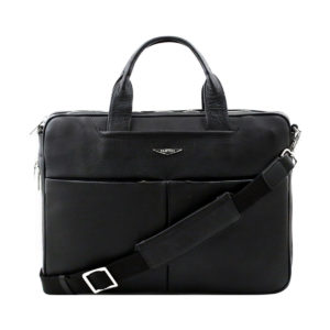 District Leather Briefcase - Black
