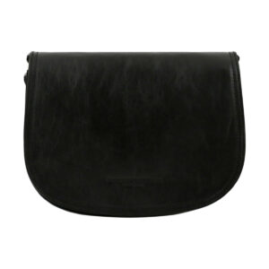 Tolfa Leather Crossbody Bag - Black